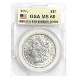 1896 Morgan Silver Dollar MS-66