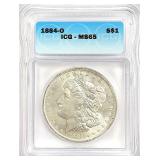 1884-O Morgan Silver Dollar MS-65