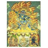 Embroidered Silk Tapestry Thangka Tara 24"x36"