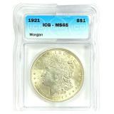 1921 Morgan Silver Dollar MS-65