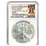 2021 (P) Silver Eagle T1 ER MS-69