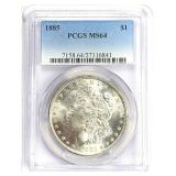 1885 Morgan Silver Dollar MS-64