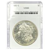 1881-S Morgan Silver Dollar MS-66