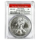 2021-(S) Silver Eagle FS T1 Emergency Issue MS-70