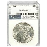 1890 Morgan Silver Dollar MS-65