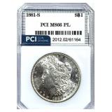 1881-S Morgan Silver Dollar MS-66 PL