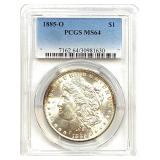 1885-O Morgan Silver Dollar MS-64