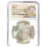 1887 Morgan Silver Dollar MS-64