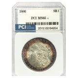 1886 Morgan Silver Dollar MS-65 +