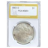 1883-O Morgan Silver Dollar MS-65+