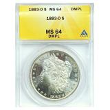 1883-O Morgan Silver Dollar MS-64 DMPL