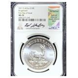 2021 S.Africa $1Krugerrand 1st Day Issue NGC MS-70