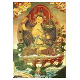 Embroidered Silk Tapestry Thangka Tara 24"x36"