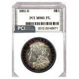 1881-S Morgan Silver Dollar MS-65 PL