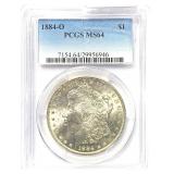 1884-O Morgan Silver Dollar MS-64