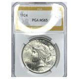 1924 Peace Silver Dollar MS-65