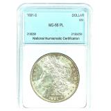 1881-S Morgan Silver Dollar MS-66 PL