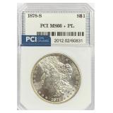 1878-S Morgan Silver Dollar MS-66 + PL