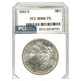 1881-S Morgan Silver Dollar MS-66 PL