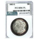 1881-O Morgan Silver Dollar MS-64 PL