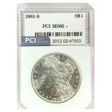 1881-S Morgan Silver Dollar MS-66 +