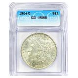 1904-O Morgan Silver Dollar MS-65