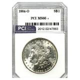 1884-O Morgan Silver Dollar MS-66 +