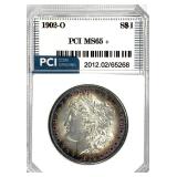 1902-O Morgan Silver Dollar MS-65 + Rim Toning