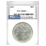 1897 Morgan Silver Dollar MS-65 +