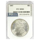 1887 Morgan Silver Dollar MS-65