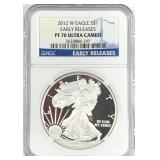 2012-W Silver Eagle ER PF-70 Ultra Cameo