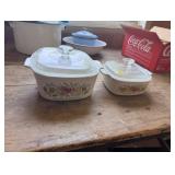 TWO CORNINGWARE SPICE OF LIFE DISHES