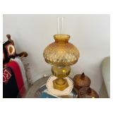 amber vintage lamp