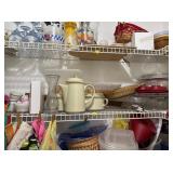 LOT OF MISC KITCHENWARE (2ND SHELF)