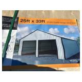 25’X33’ DOUBLE GARAGE SHED