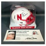 Nebraska Cornhuskers Sport Collection, Includes Autographed Football, Mini Helmet, Volleyball And Ba
