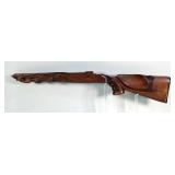 Carved Wood Rifle Stock, 30.5" Long 