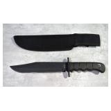 BUDK Fixed Blade Knife, Model Bk927, 8.75" Blade, In Nylon Sheath