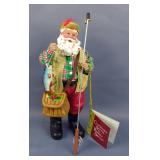 Possible Dreams Clothtique Santas Flyfishing Santa, 11" Tall 