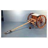 Cannon Limber Replica Scale Model, Approx 18" High x 55" Long x 23" Wide