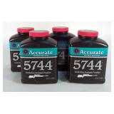 Accurate 5744 Double-Base Smokeless Powder, 1 lb Bottles, Qty 4