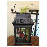 Hallmark Candles Votive Lanterns, 6", Qty 2 And Metal Lantern, 11"