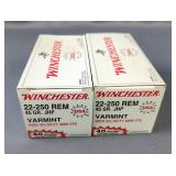 Winchester Varmint 22-250 Rem Ammo, Approx 80 Rds, Local Pickup Only