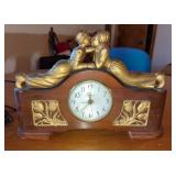 Sessions Tulip Dutch Boy And Girl Mantle Clock, 10" x 15" x 3"