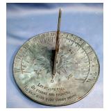 Metal Sun Dials, 9.5" And 10" 