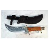 Chipaway Fixed Blade Knife, 9.5" Blade, In Nylon Sheath 