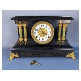 Seth Thomas Mantle Clock, Circa 1930s, Made For Railroad, 10.5" x 18" x 7"