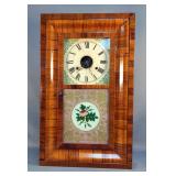 Seth Thomas Shelf Clock Includes Original Weights, Qty 2, Pendulum And Key, 25" x 15" x 4" 