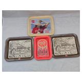 4 MINI COKE TRAYS