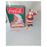 COKE FABRIC MACHE SANTA FIGURE